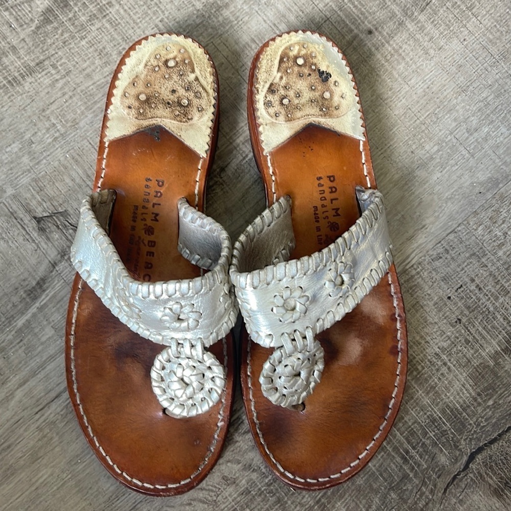 Palm Beach leather sandals